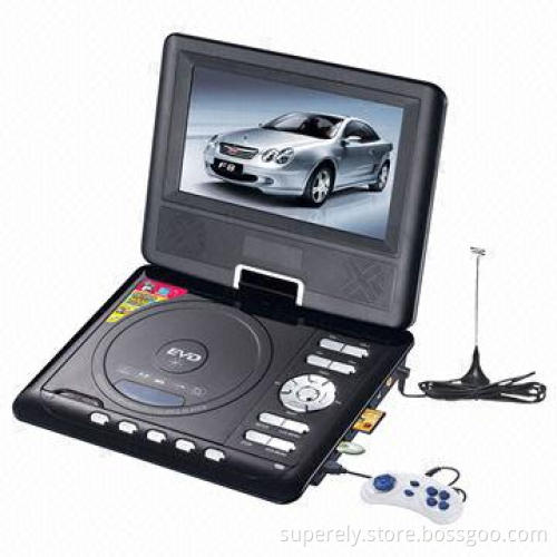 7.5-inch Portable DVD Player with TV Tuner, USB, SD and Remote Control